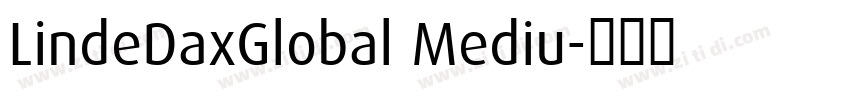 LindeDaxGlobal Mediu字体转换